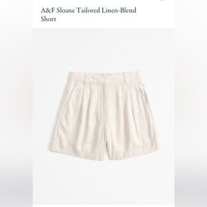 A&F Sloane Tailored Linen-Blend Short size 32 4.5” inseam